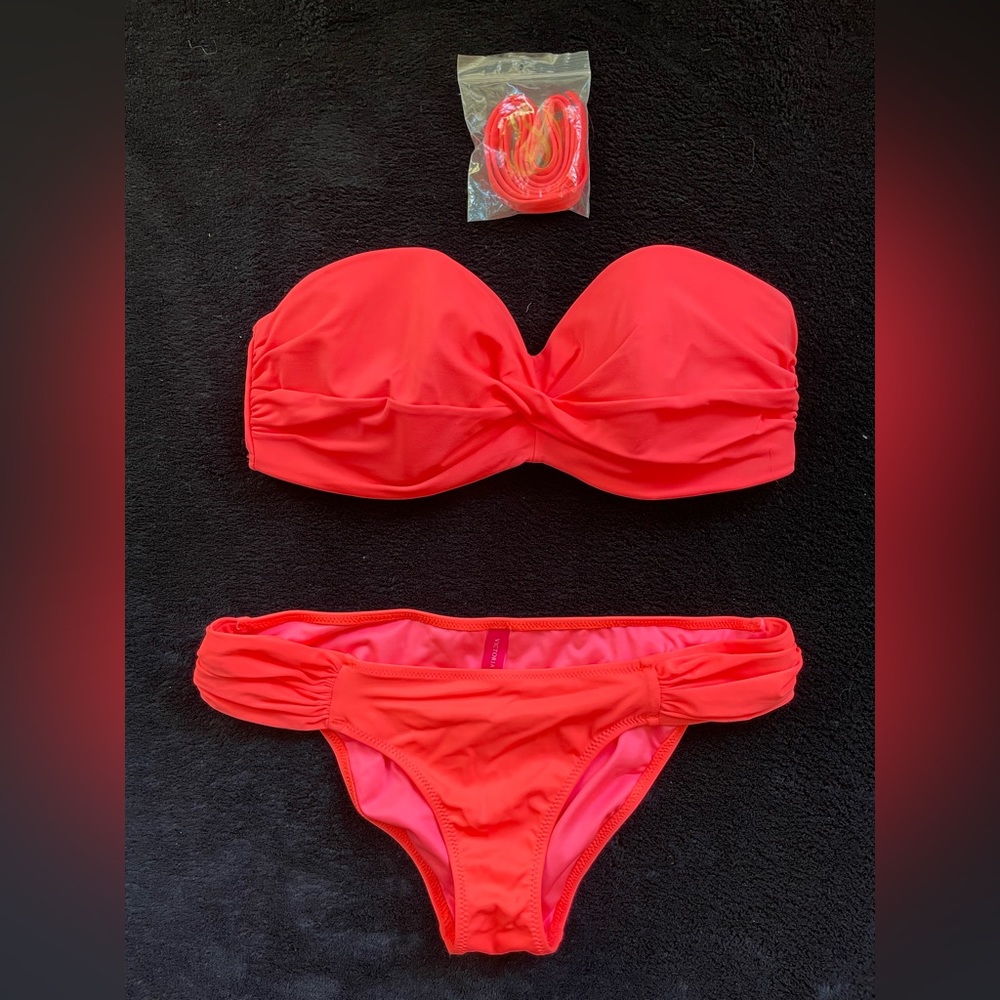 Victoria’s Secret Bandeau Bikini with Tanga Bottom